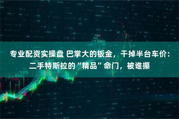 专业配资实操盘 巴掌大的钣金，干掉半台车价：二手特斯拉的“精品”命门，被谁攥
